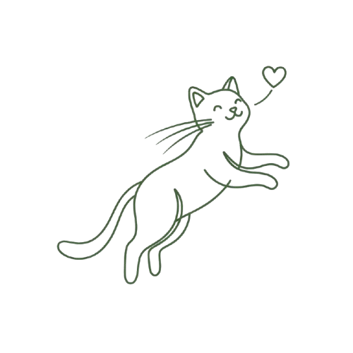 Happy Cat Drawing