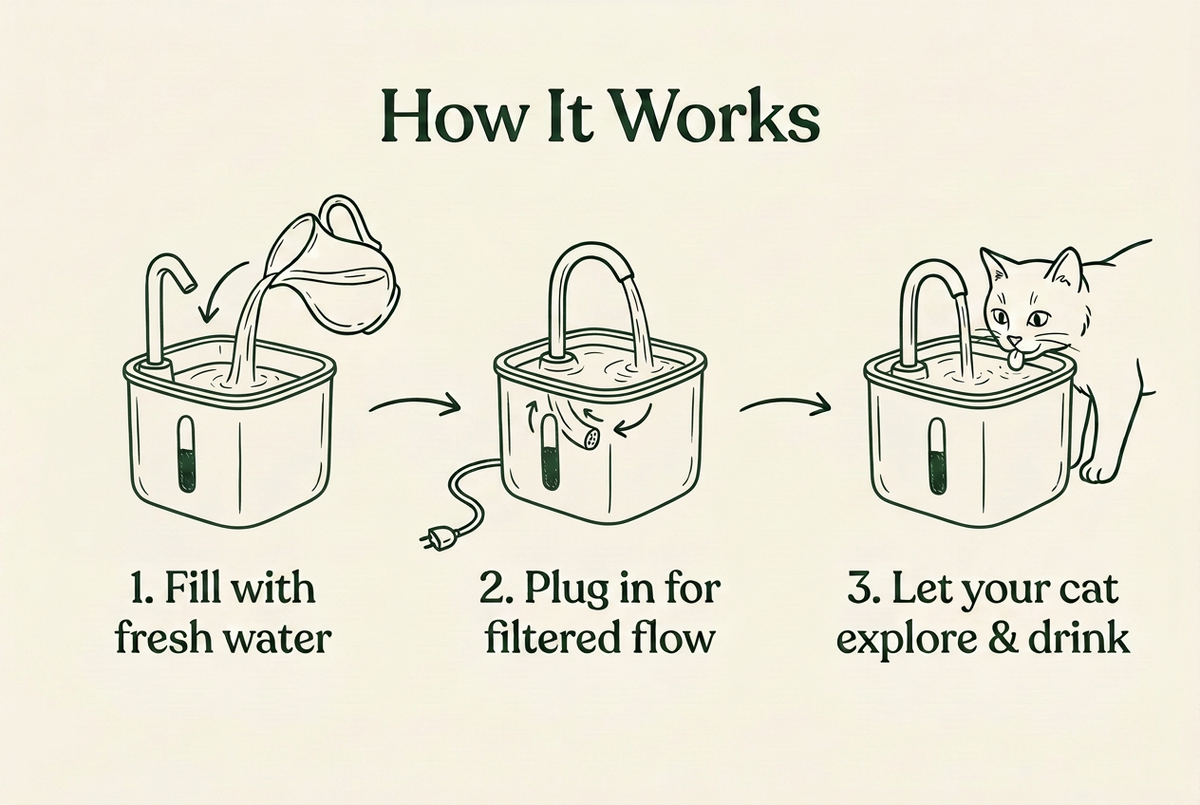 Revised How It Works illustration with a rounded-square fountain